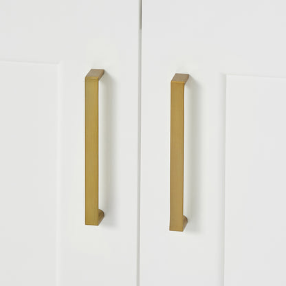 Emilia 66-inch White base cabinet on detail 3