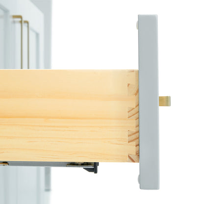 Emilia 72-inch Grey base cabinet on white back ground top down