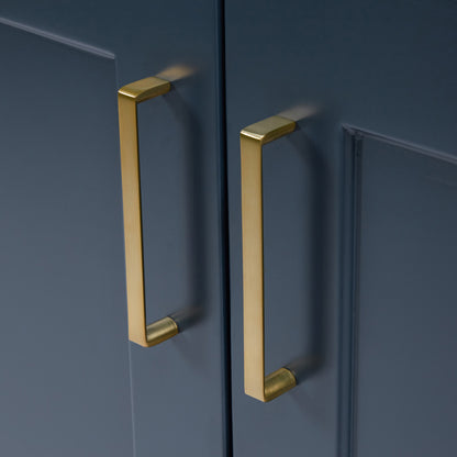 Emilia 72-inch Midnight Blue base cabinet on detail 3
