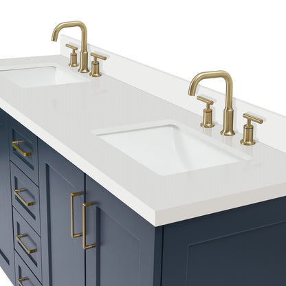 Emilia 72-Inch Midnight Blue bathroom vanity on white background – product photo 5