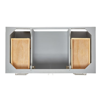 Olivia 42-inch Grey bathroom vanity on white back ground top down