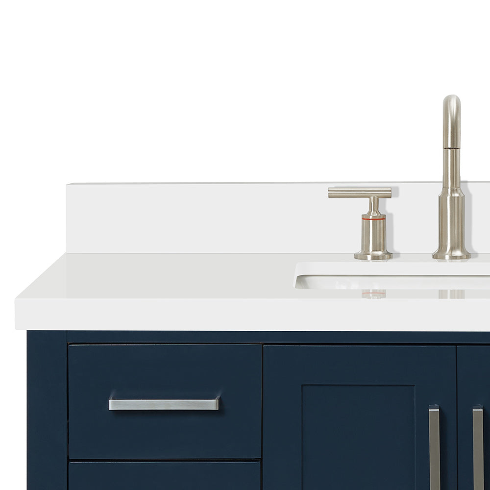 Olivia 42-inch Midnight Blue bathroom vanity on detail 2