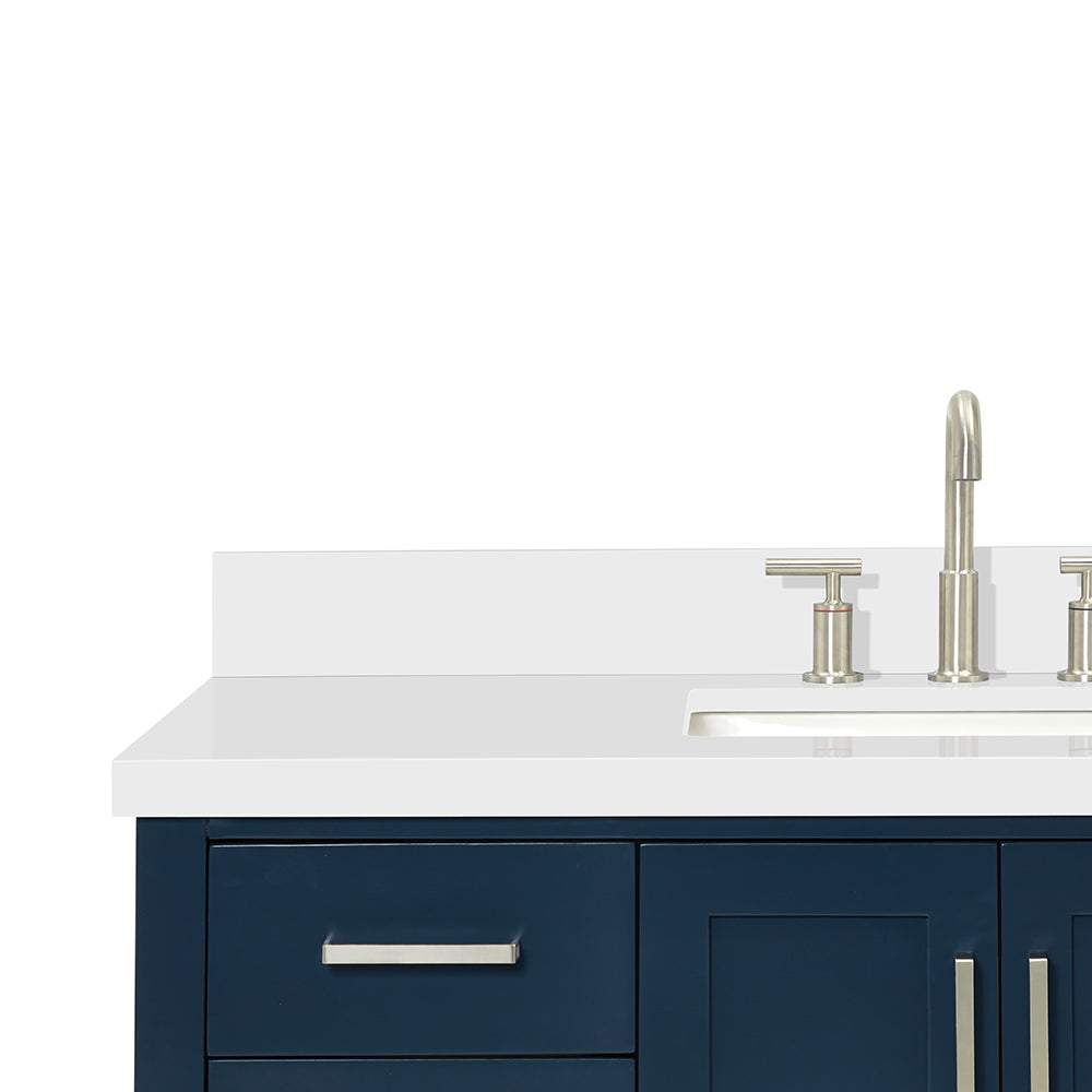 Olivia 48-inch Midnight Blue bathroom vanity on detail 3
