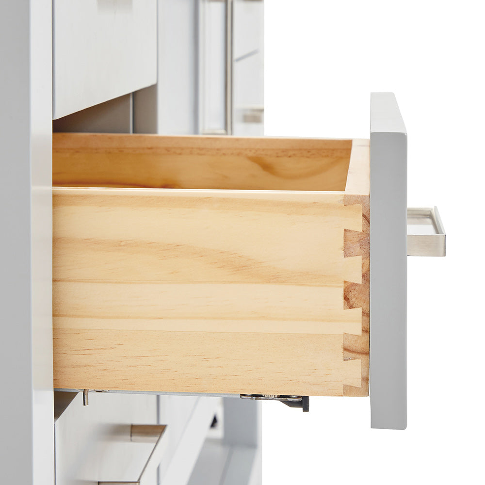 Olivia 54-inch Grey bathroom vanity on detail 1