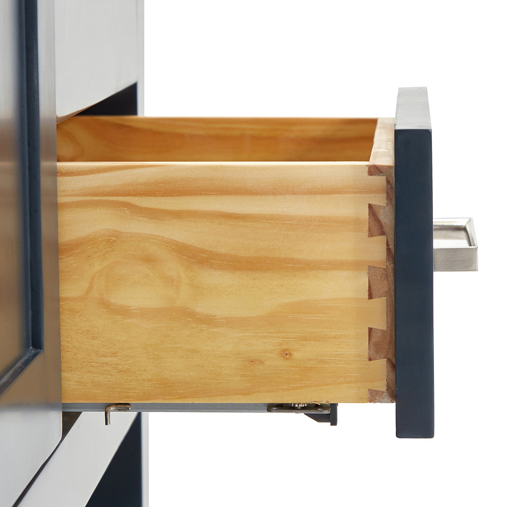 Olivia 54-inch Midnight Blue bathroom vanity on detail 1