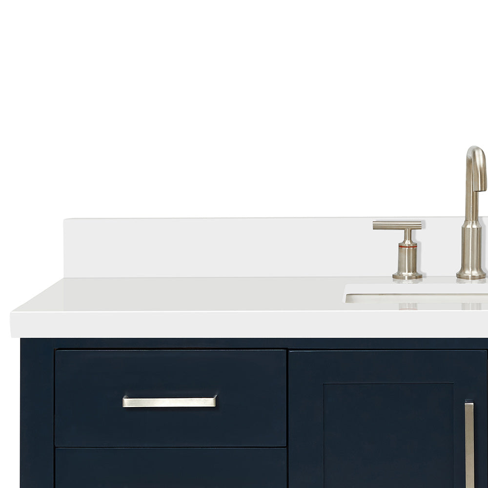 Olivia 54-inch Midnight Blue bathroom vanity on detail 2