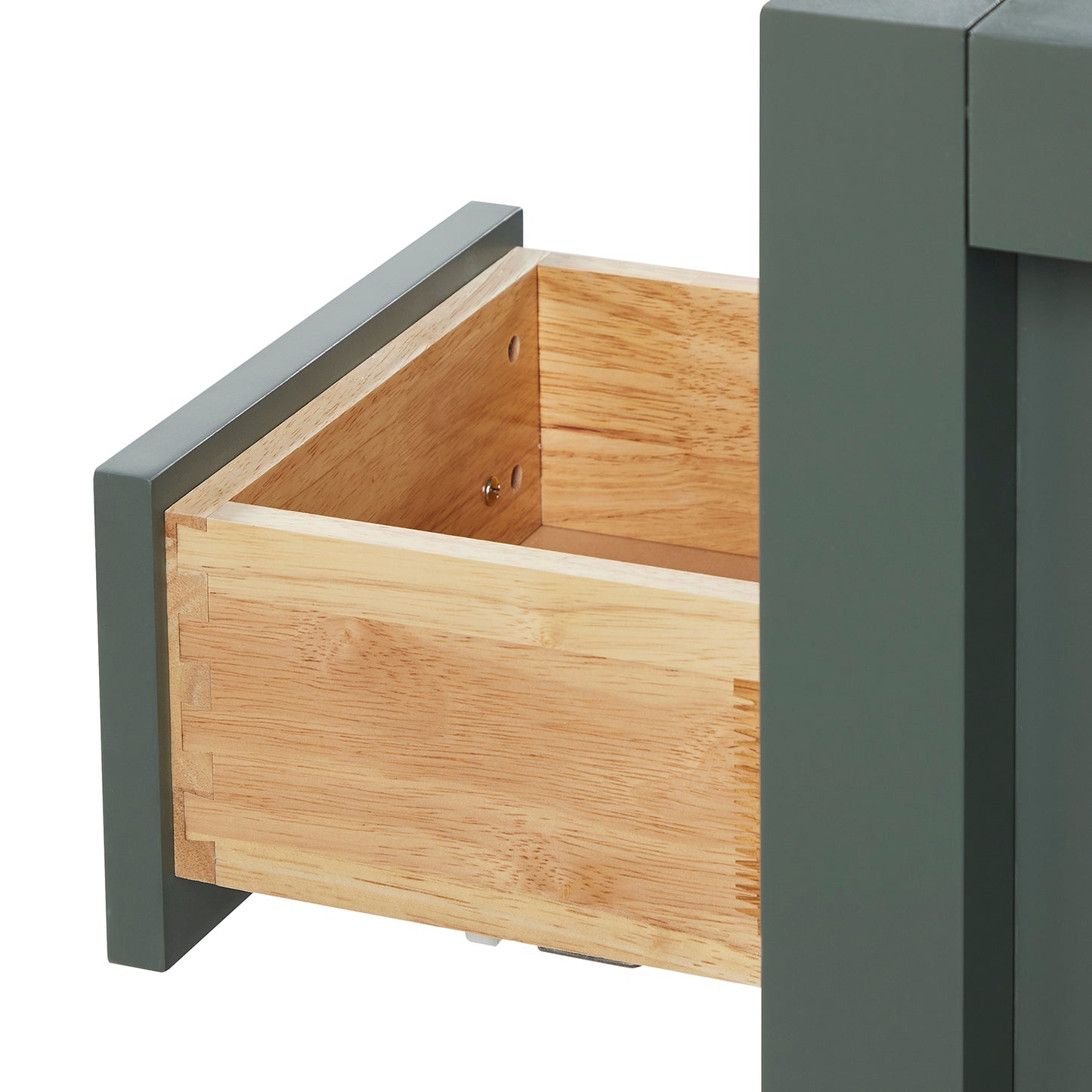 Olivia 54-inch Vintage Green bathroom vanity on white back ground top down