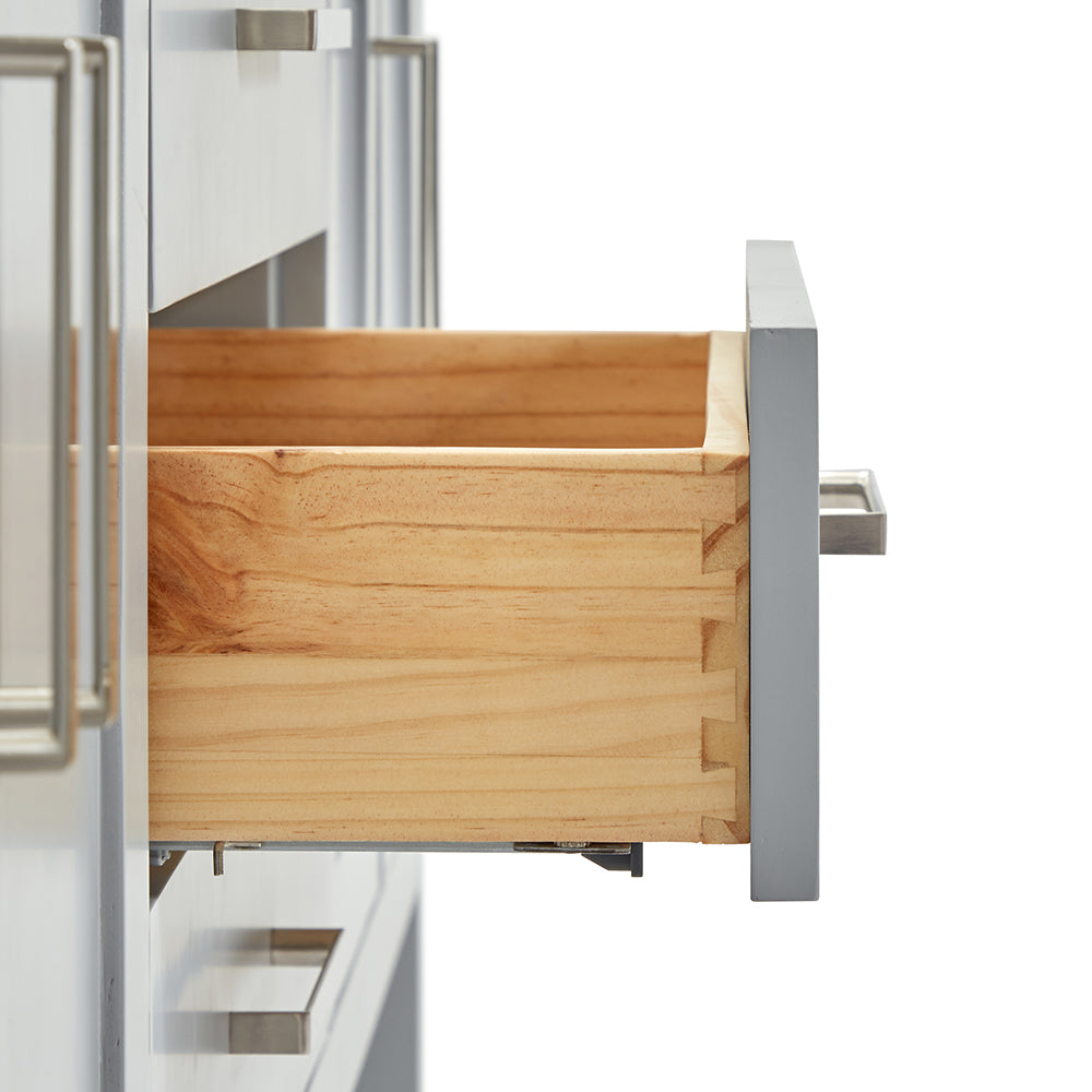 Olivia 72-inch Grey bathroom vanity on detail 1