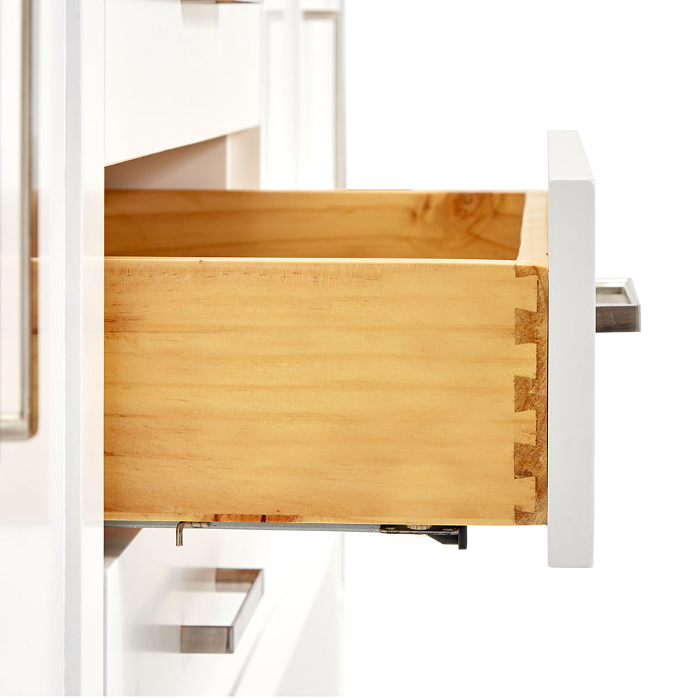Olivia 72-inch White bathroom vanity on detail 1