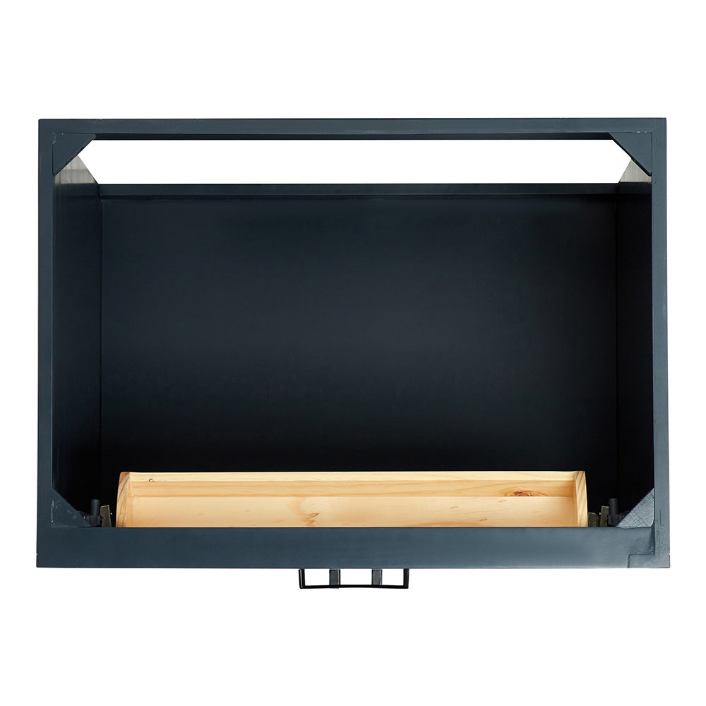 Isabella 30-inch Midnight Blue base cabinet on white back ground top down