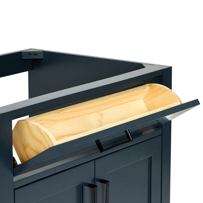 Isabella 30-inch Midnight Blue base cabinet on detail 1