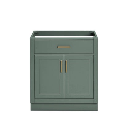 Isabella 30-inch Vintage Green base cabinet on white back ground front view main image