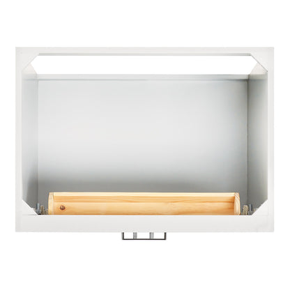Isabella 30-inch White base cabinet on white back ground top down