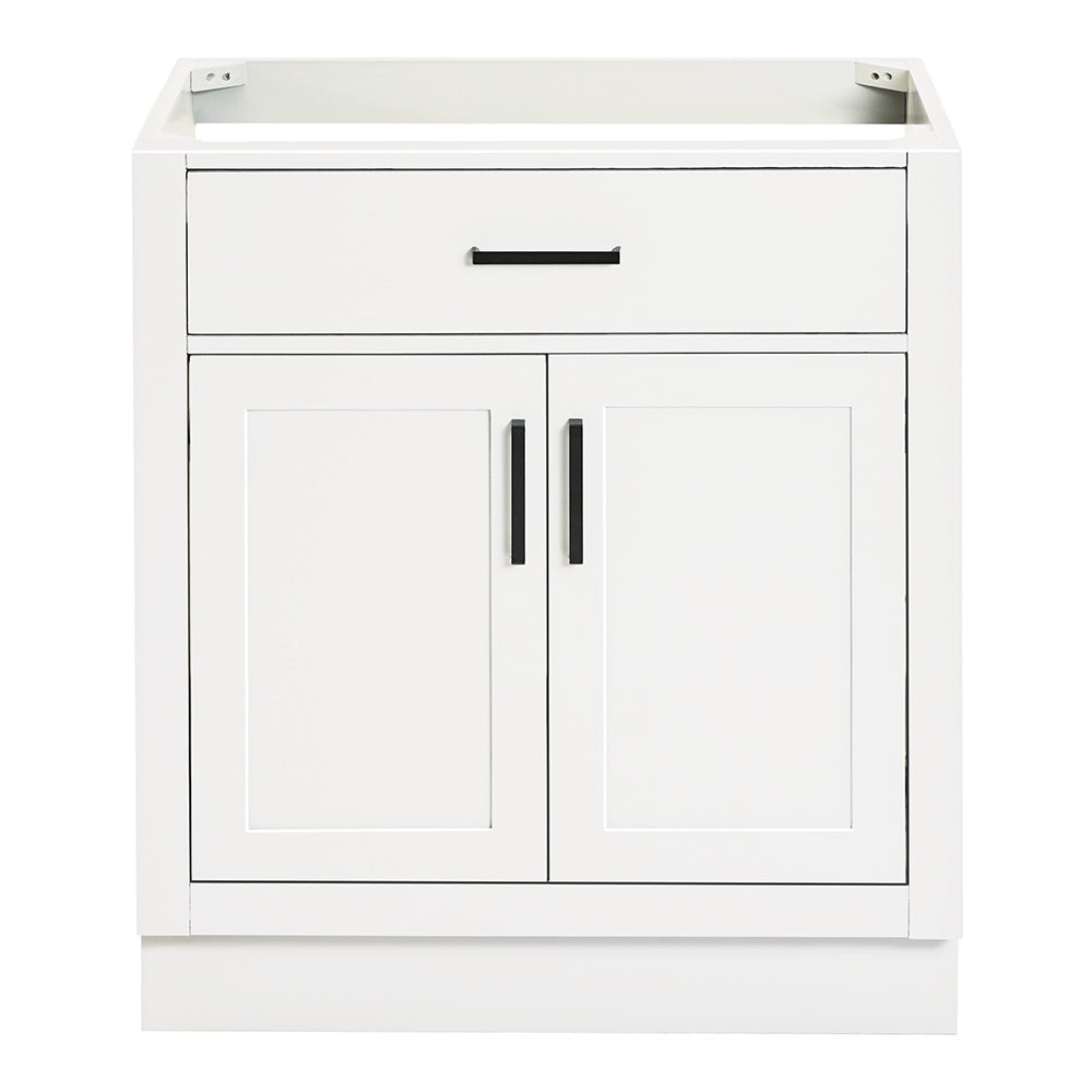 Isabella 30-inch White base cabinet on white back ground front view main image