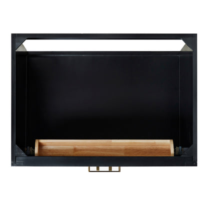 Isabella 30-Inch Black bathroom vanity on white background – product photo 2