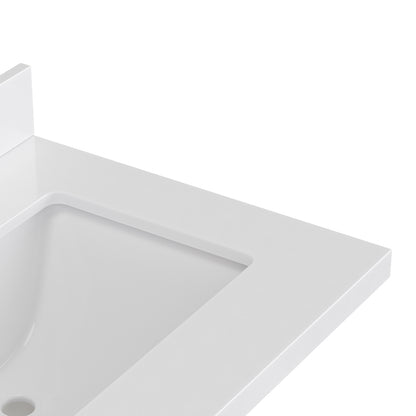 Isabella 30-Inch Brown Oak bathroom vanity on white background – product photo 13