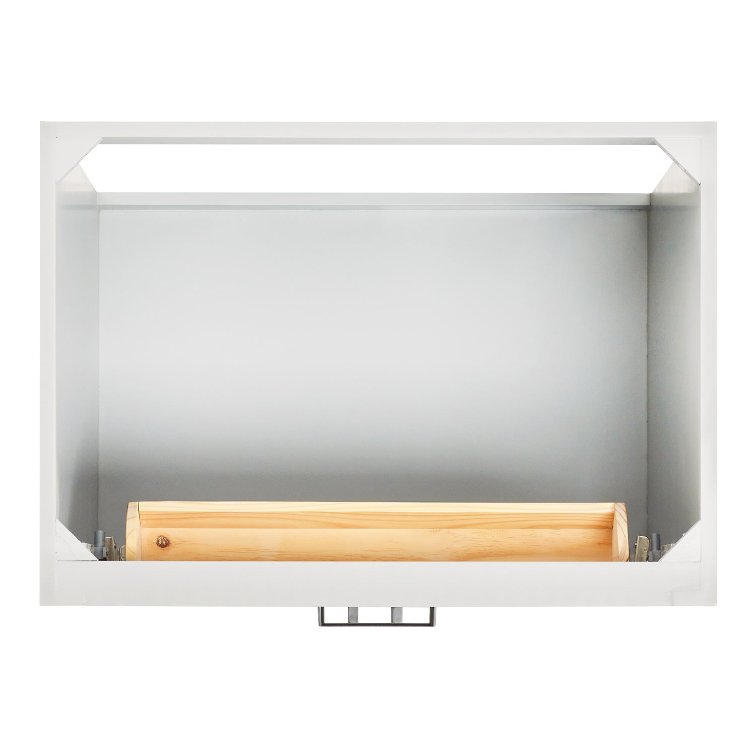 Isabella 30-Inch White bathroom vanity on white background – product photo 3