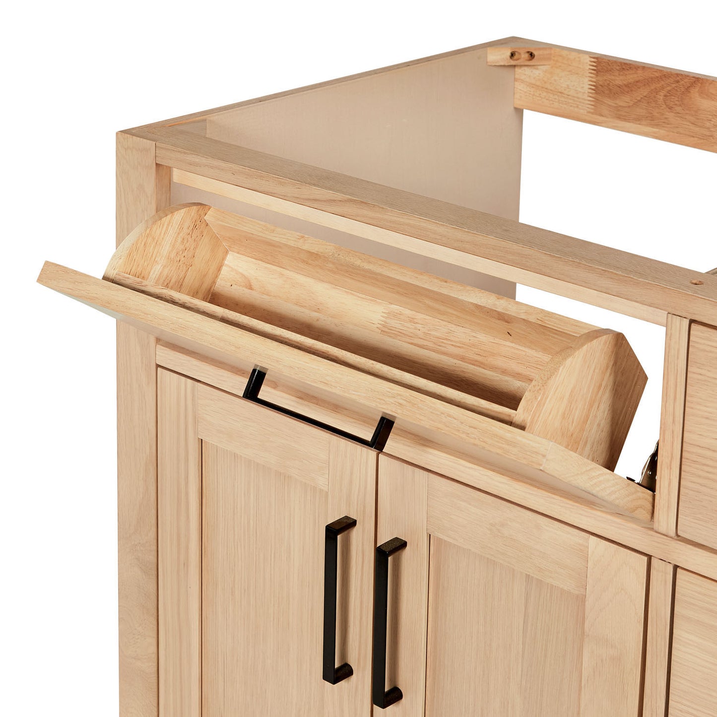 Isabella 36-inch Natural Oak base cabinet on detail 1