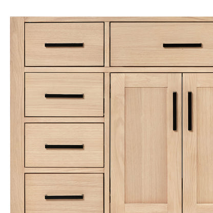 Isabella 36-inch Natural Oak base cabinet on detail 3