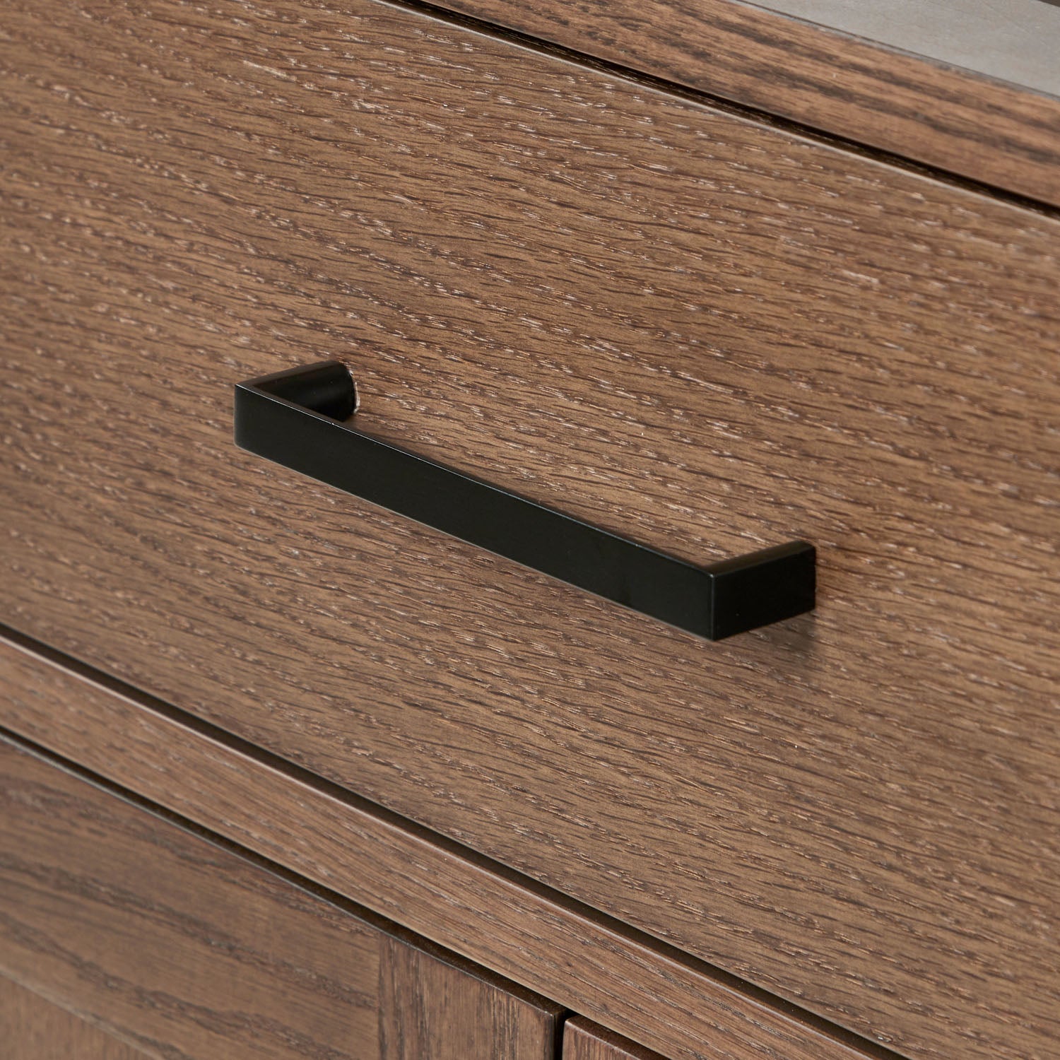 Isabella 36-Inch Brown Oak bathroom vanity on white background – product photo 12