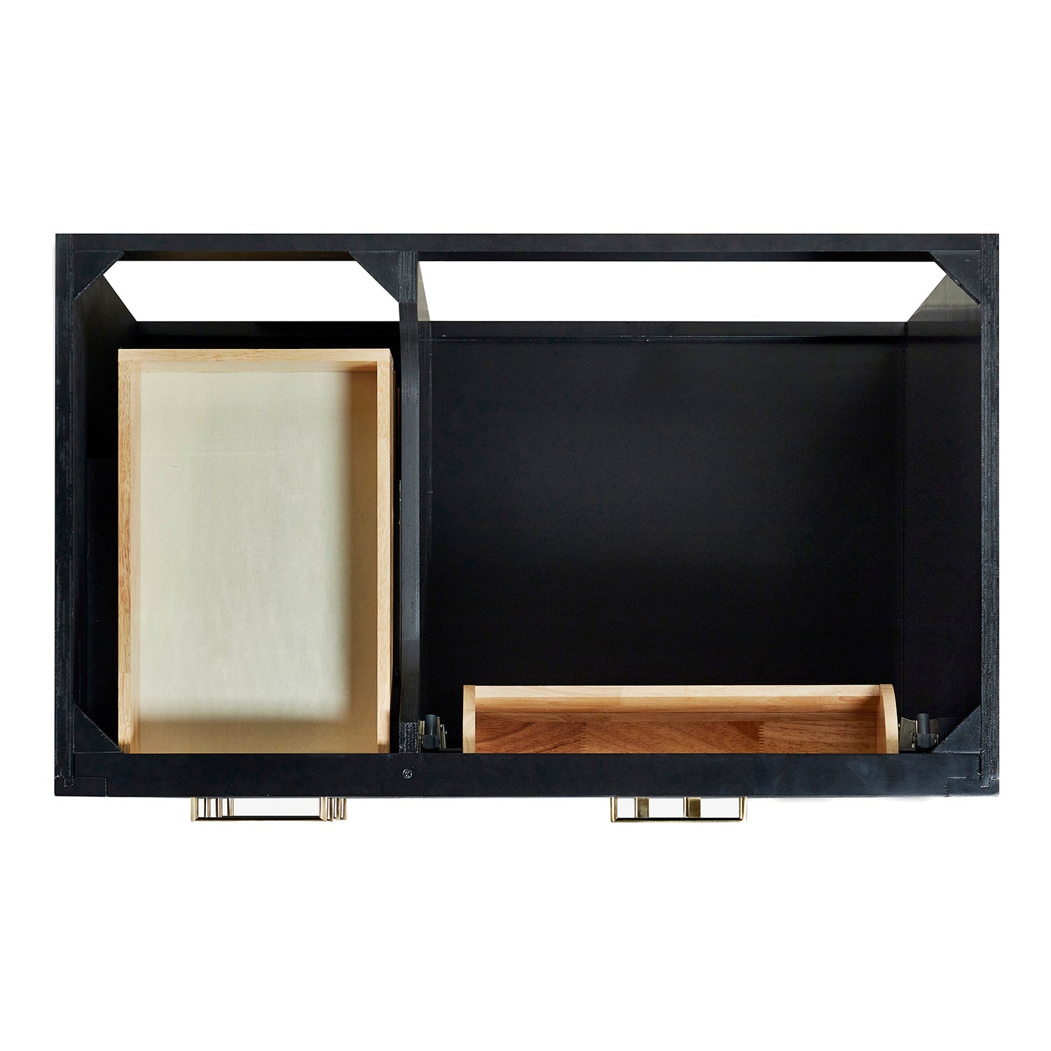 Isabella 36-Inch Black bathroom vanity on white background – product photo 2