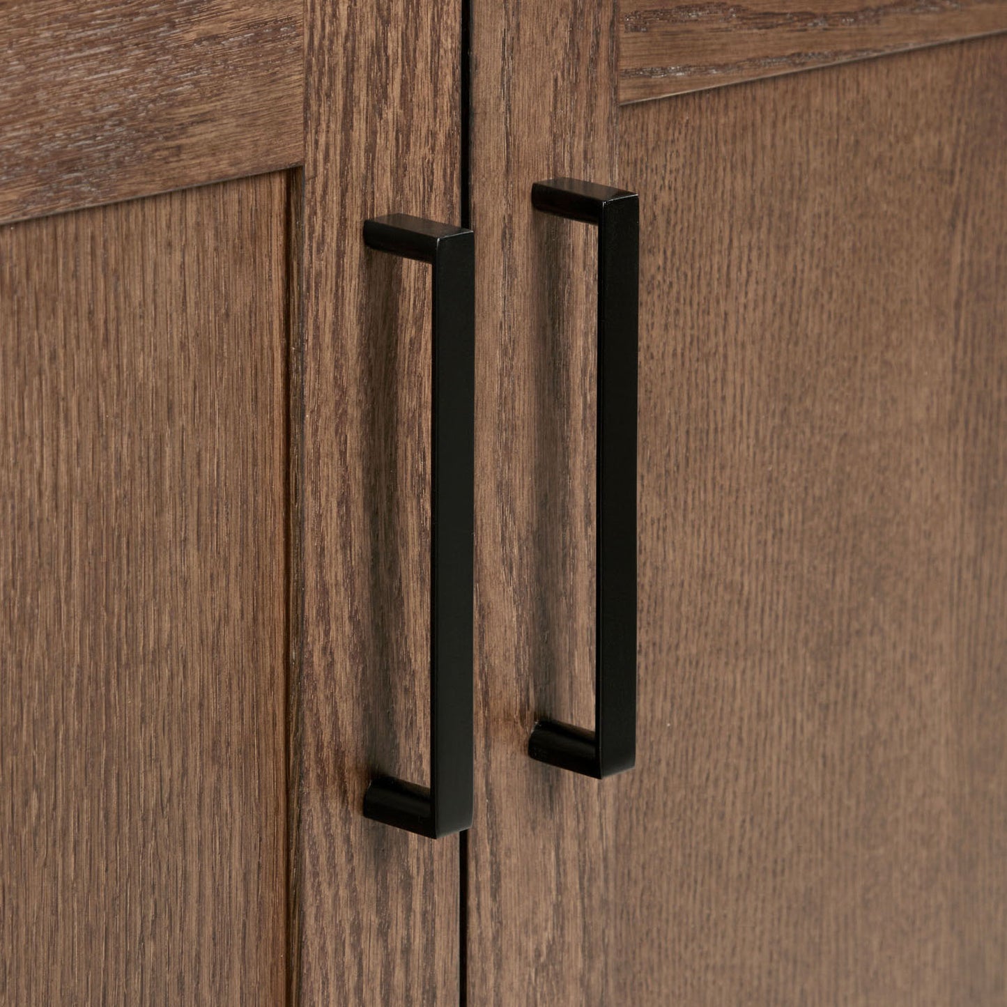 Isabella 36-Inch Brown Oak bathroom vanity on white background – product photo 5