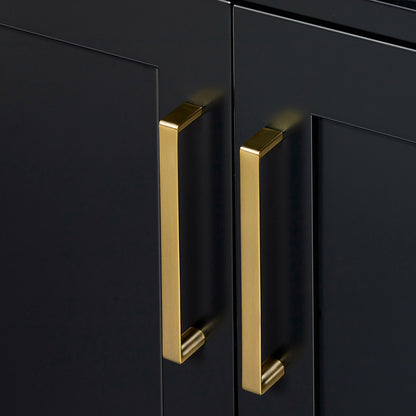 Isabella 42-inch Black base cabinet on detail 3