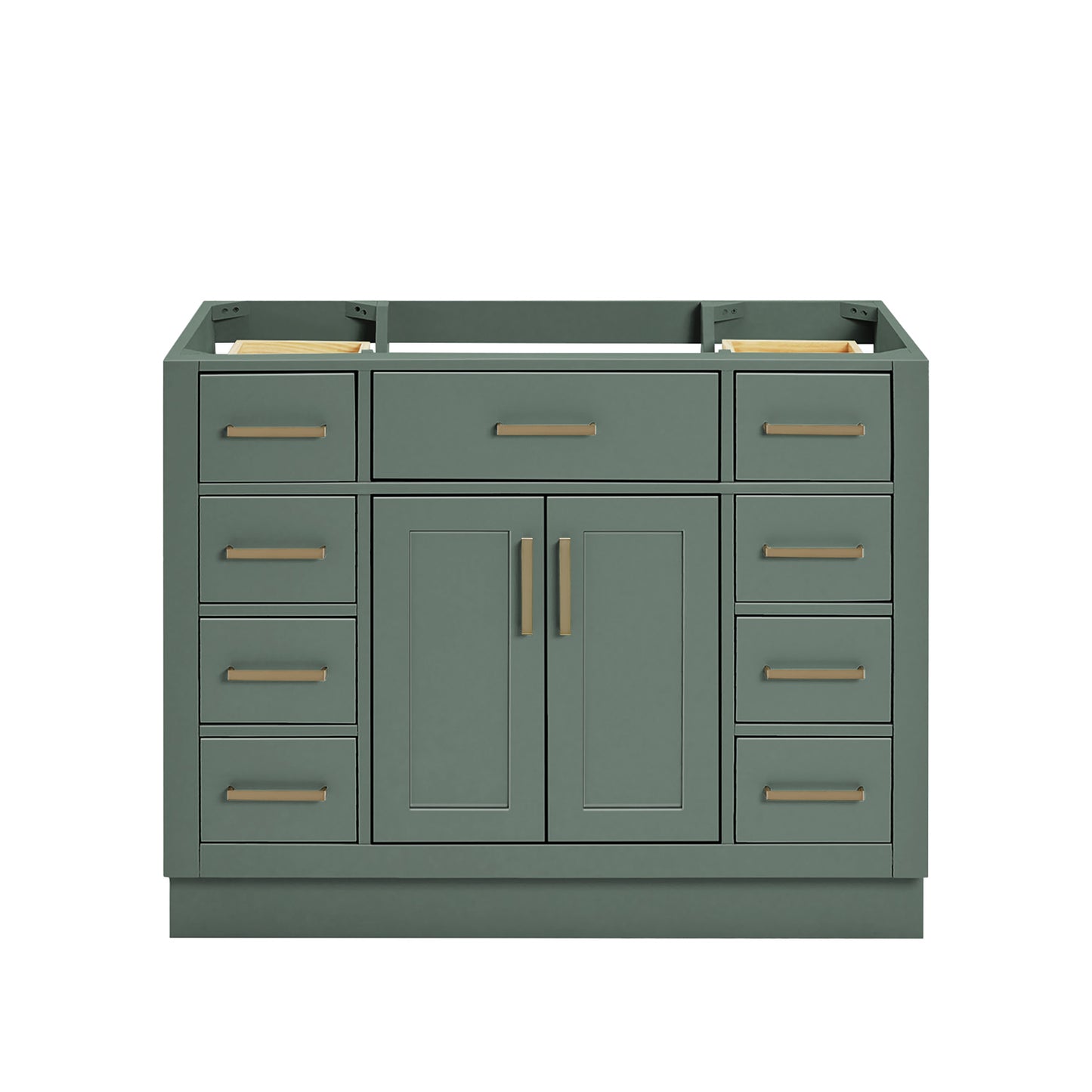 Isabella 42-inch Vintage Green base cabinet on white back ground front view main image