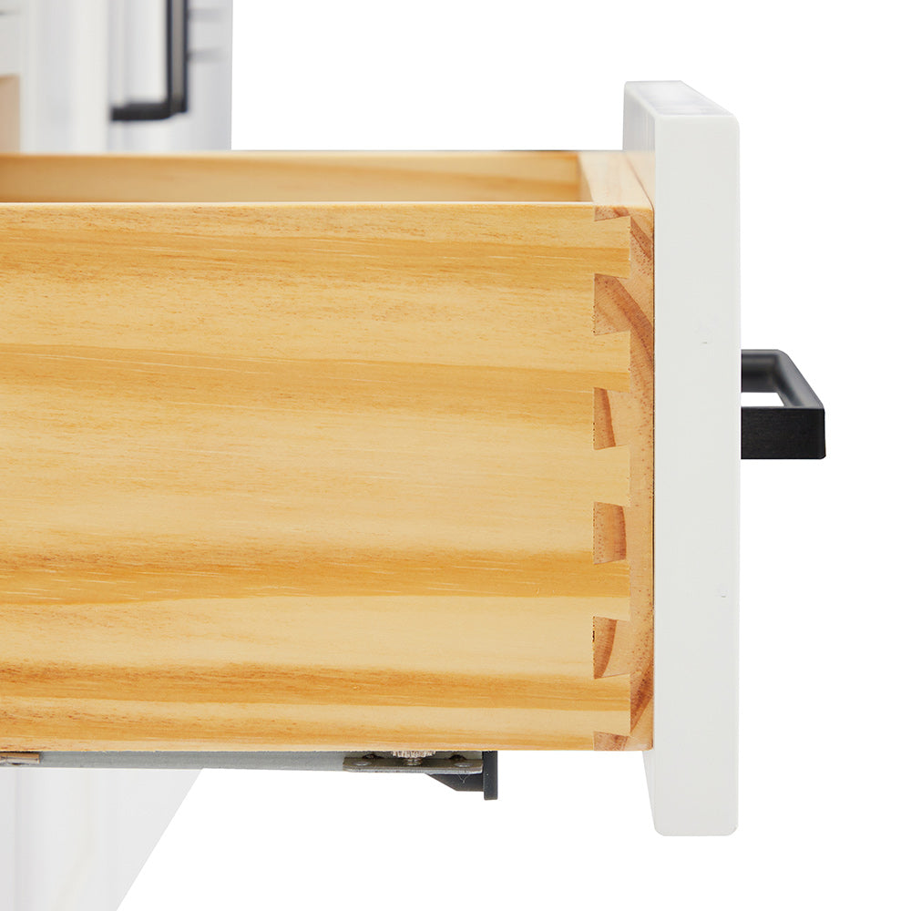 Isabella 42-inch White base cabinet on detail 1