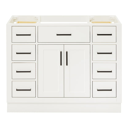 Isabella 42-inch White base cabinet on white back ground front view main image