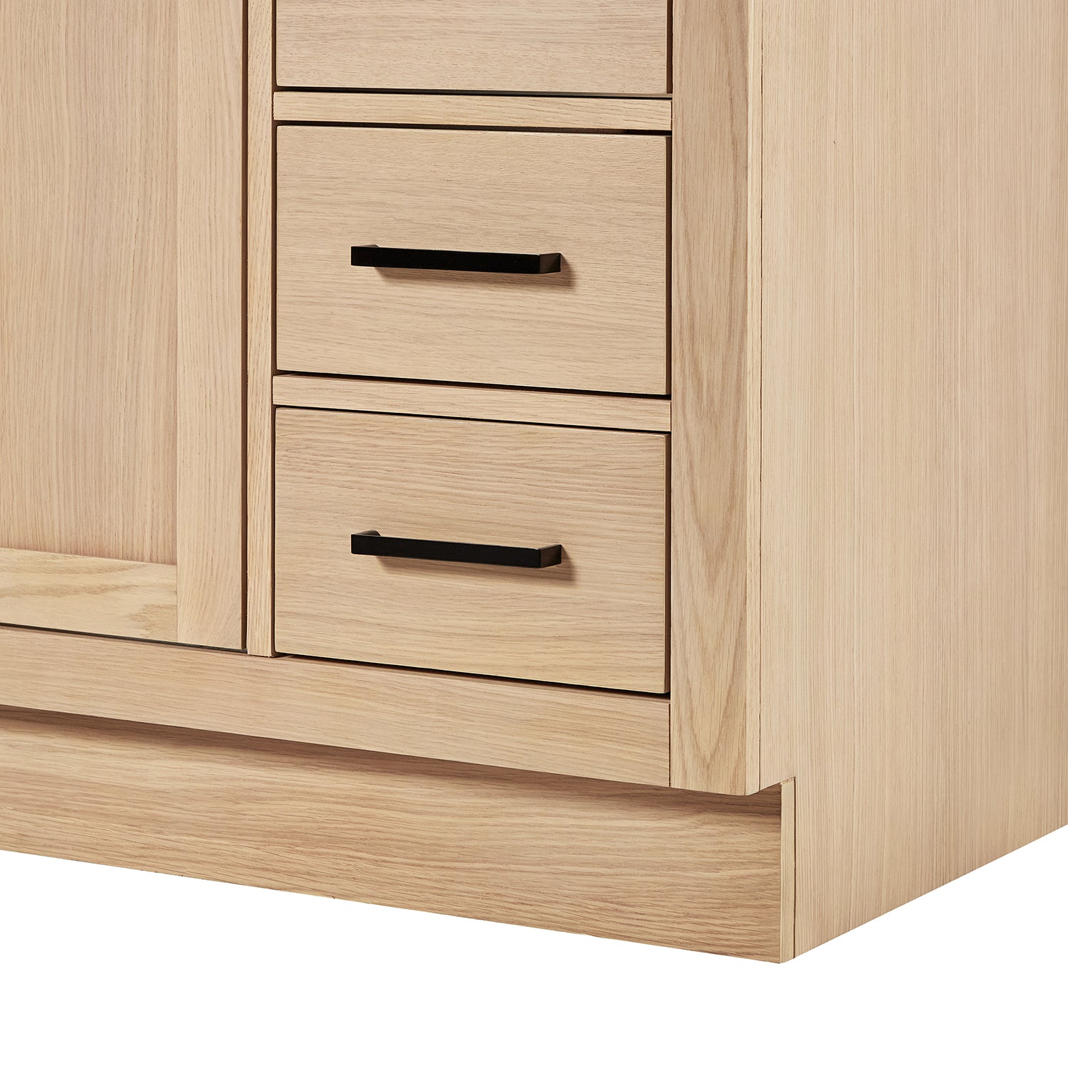Isabella 42-inch Natural Oak base cabinet on detail 2
