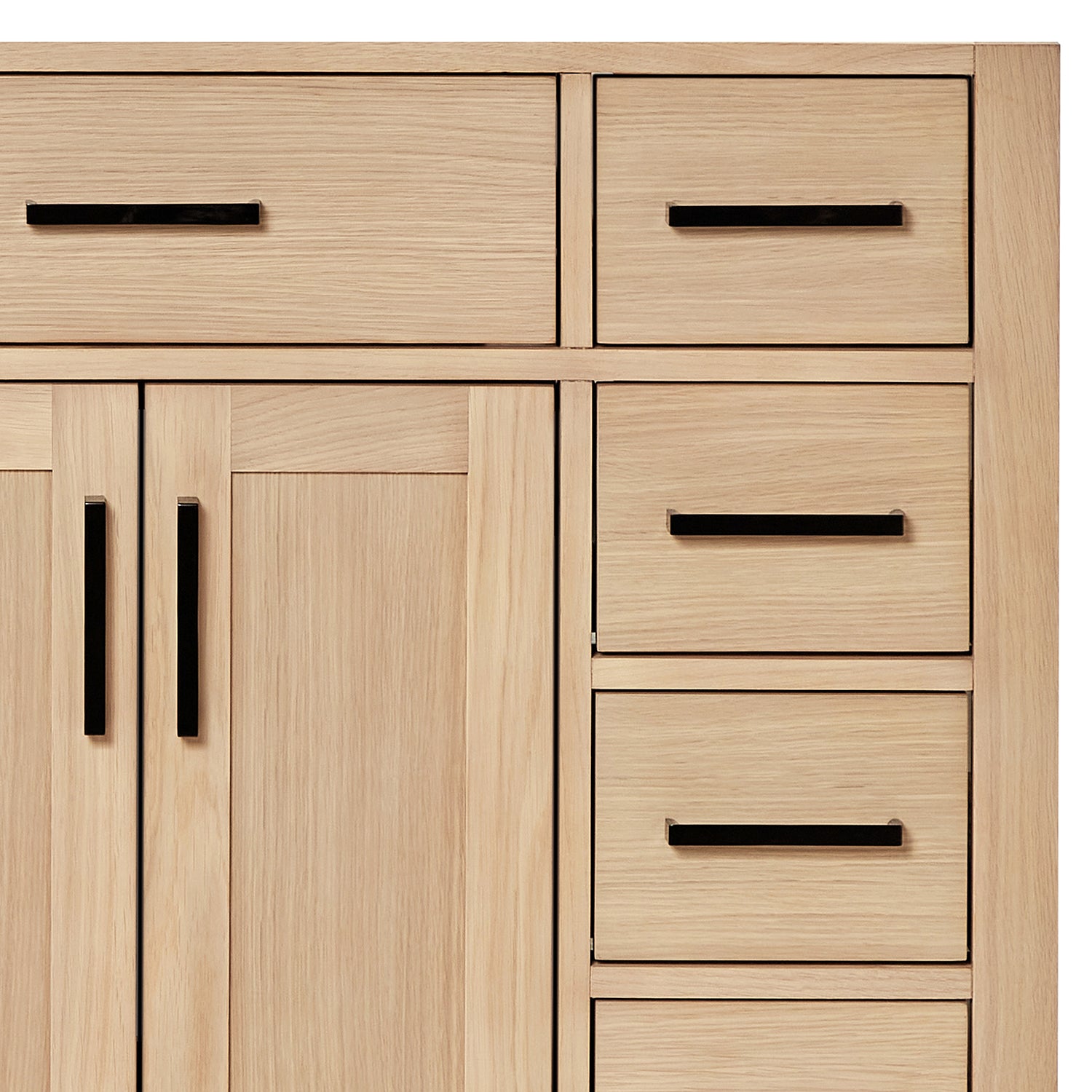 Isabella 42-inch Natural Oak base cabinet on detail 3