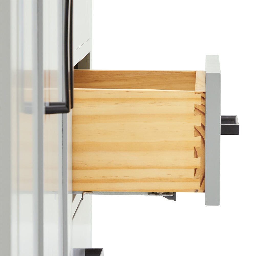 Isabella 42-inch Grey base cabinet on detail 1