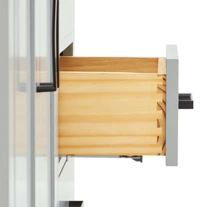 Isabella 42-inch Grey base cabinet on detail 1