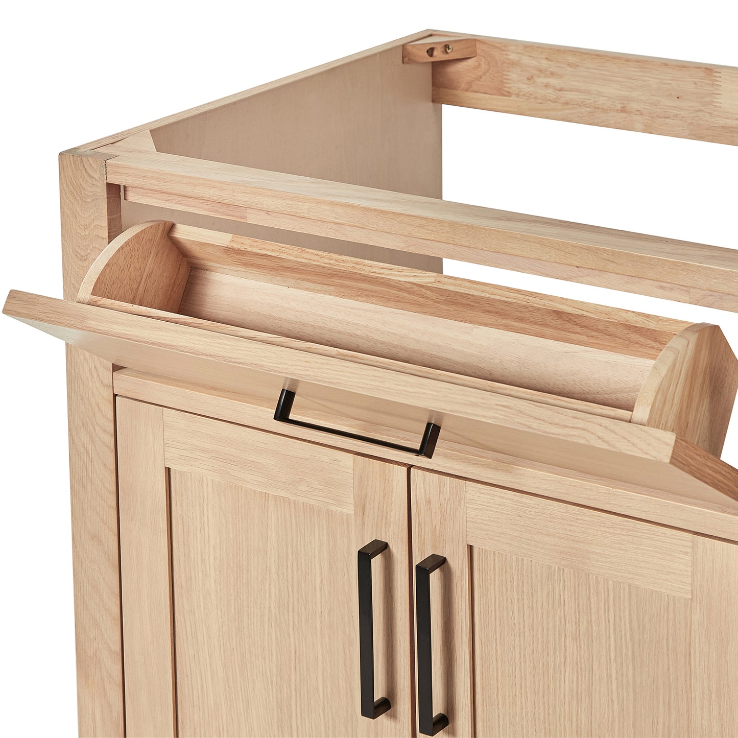 Isabella 42-inch Natural Oak base cabinet on detail 1
