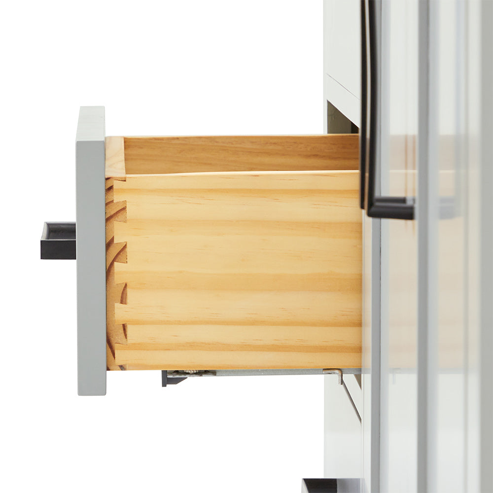 Isabella 42-inch Grey base cabinet on detail 1