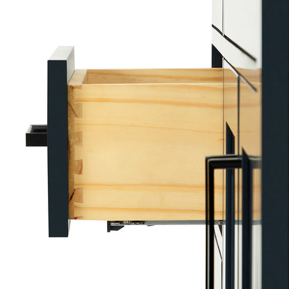 Isabella 42-inch Midnight Blue base cabinet on detail 1