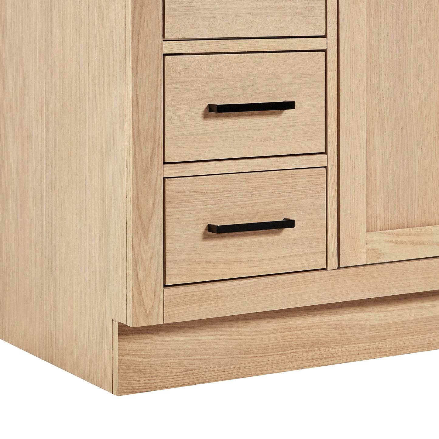 Isabella 42-inch Natural Oak base cabinet on detail 2