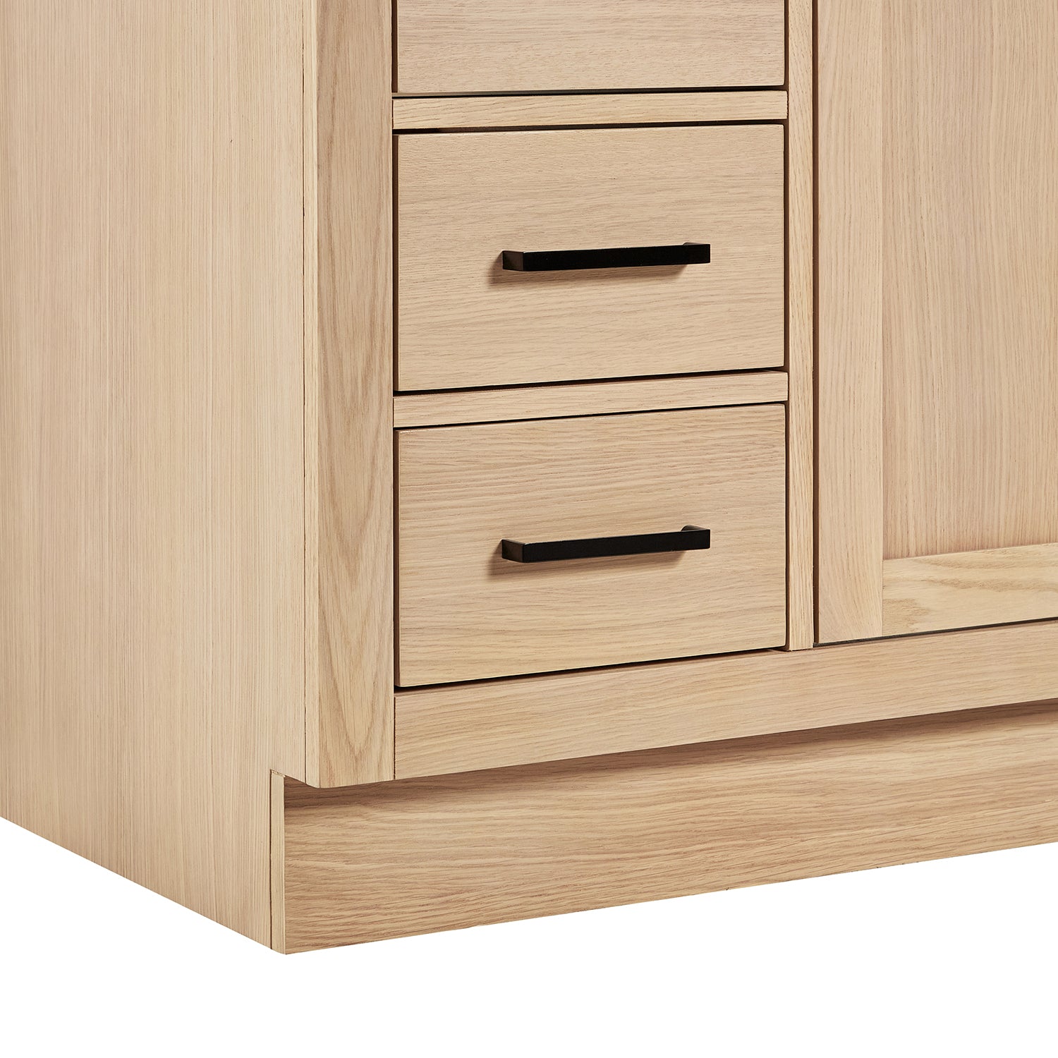 Isabella 42-inch Natural Oak base cabinet on detail 2