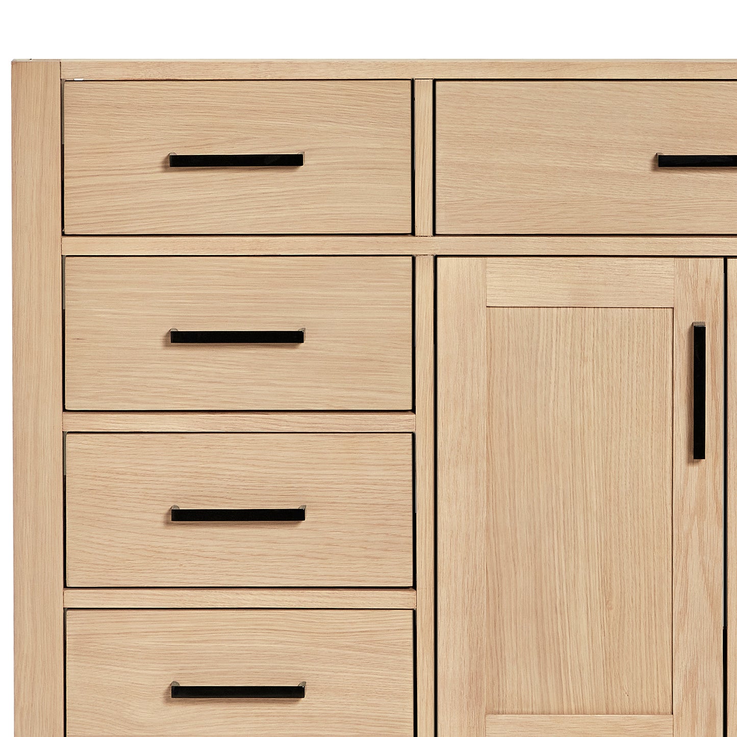 Isabella 42-inch Natural Oak base cabinet on detail 3