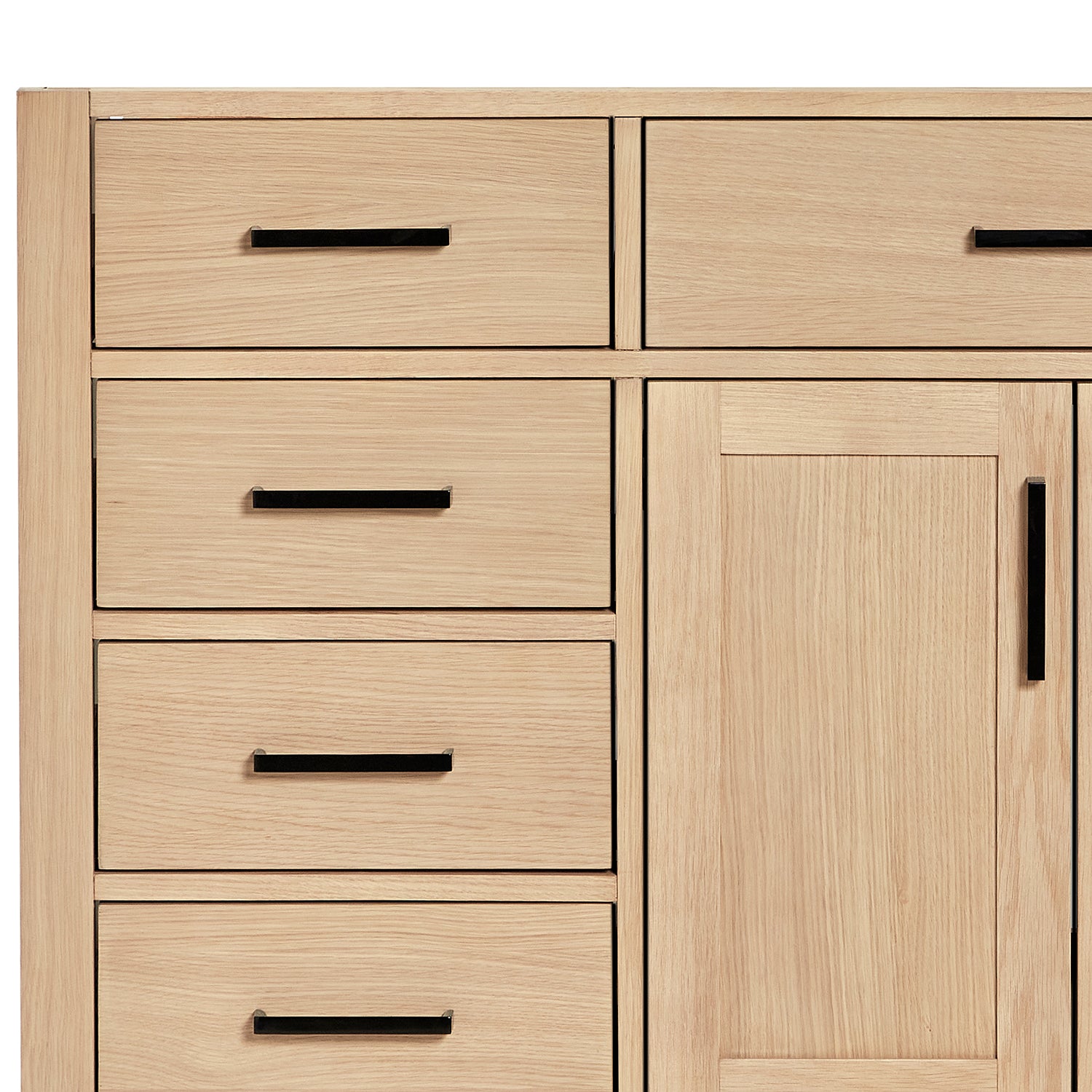 Isabella 42-inch Natural Oak base cabinet on detail 3