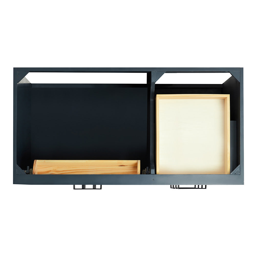 Isabella 42-Inch Midnight Blue bathroom vanity on white background – product photo 3
