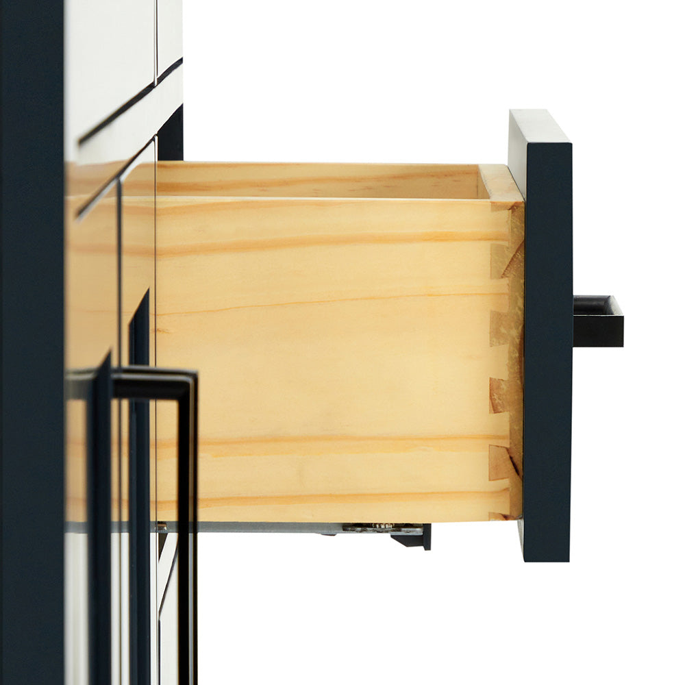 Isabella 42-Inch Midnight Blue bathroom vanity on white background – product photo 4