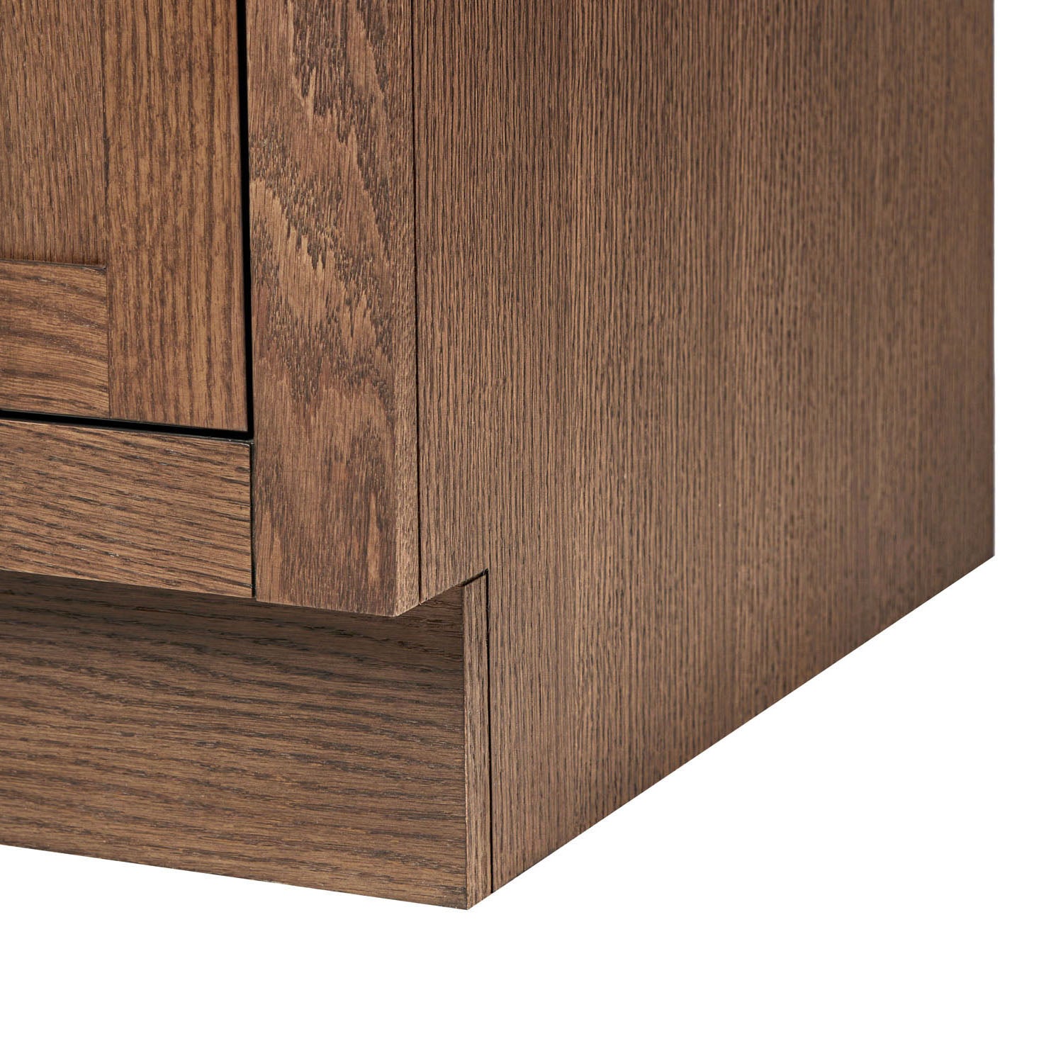 Isabella 42-Inch Brown Oak bathroom vanity on white background – product photo 11