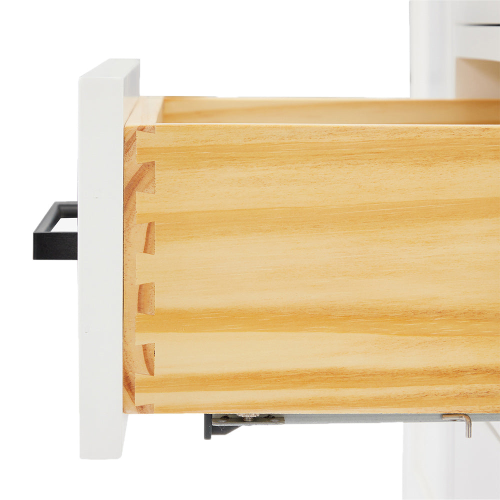 Isabella 42-Inch White bathroom vanity on white background – product photo 4