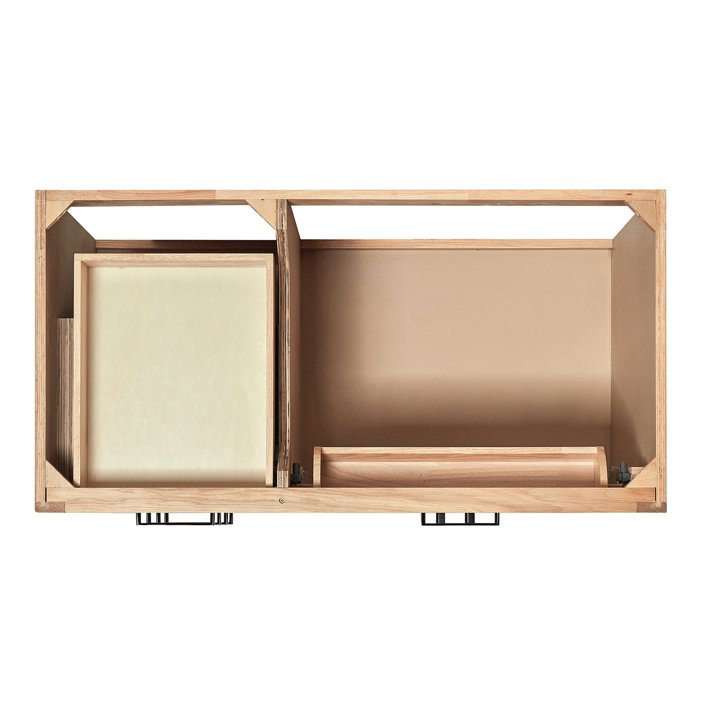 Isabella 42-Inch White Oak bathroom vanity on white background – product photo 2