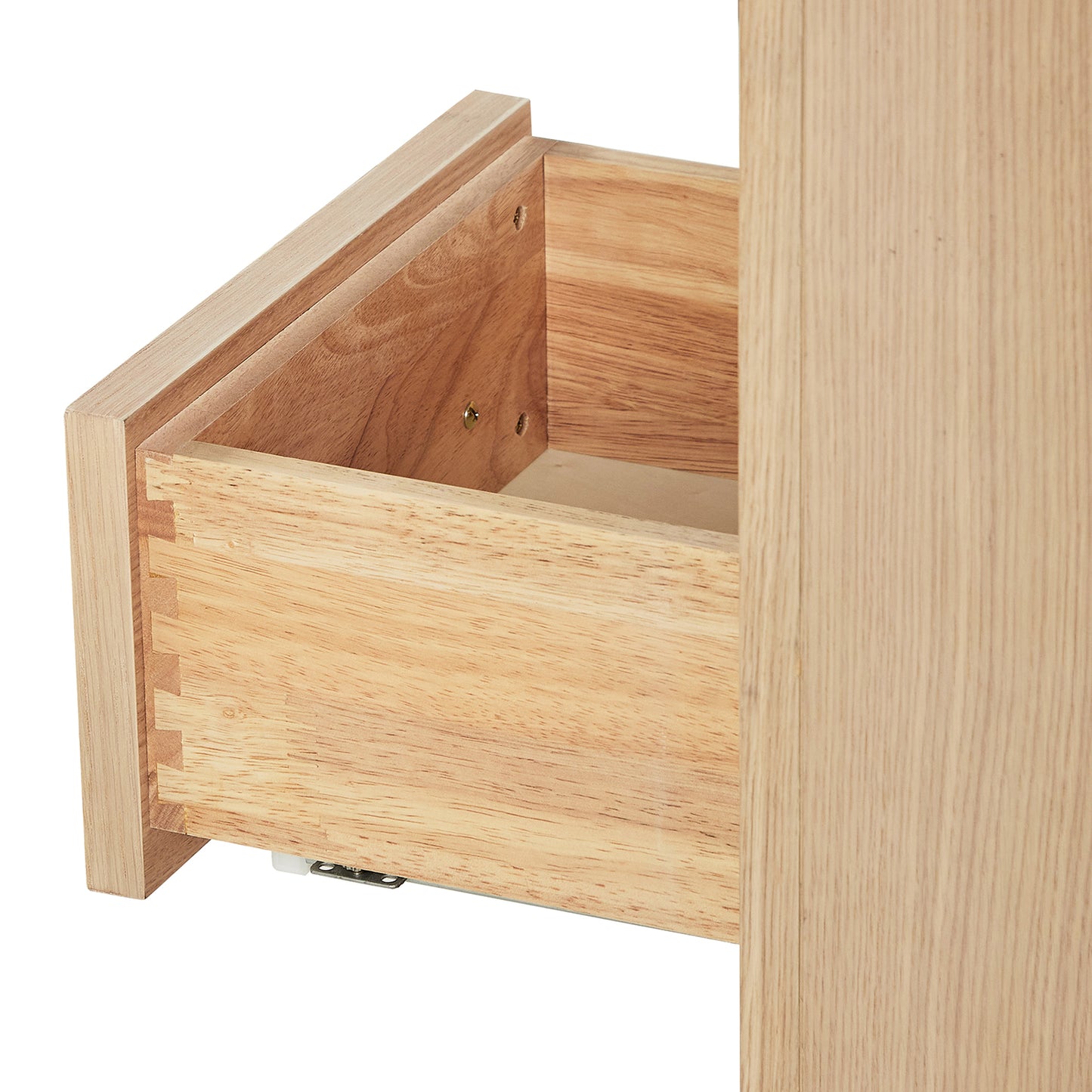 Isabella 42-Inch White Oak bathroom vanity on white background – product photo 4