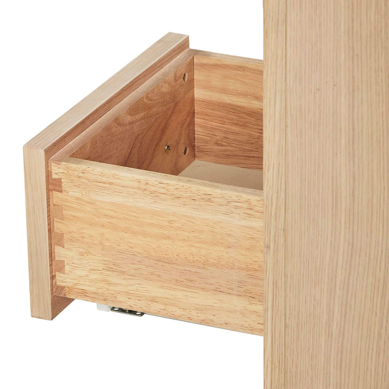 Isabella 42-Inch White Oak bathroom vanity on white background – product photo 4