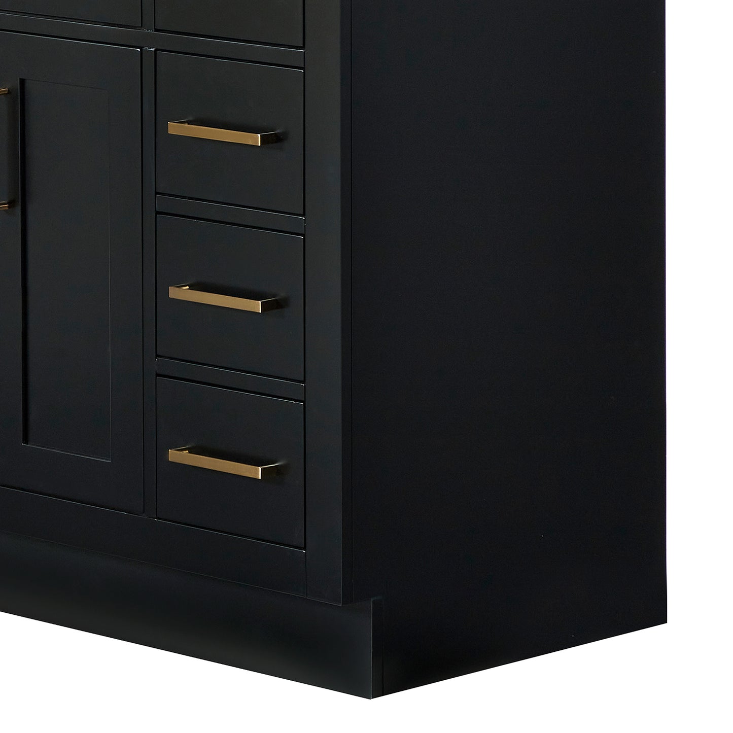 Isabella 42-Inch Black bathroom vanity on white background – product photo 5