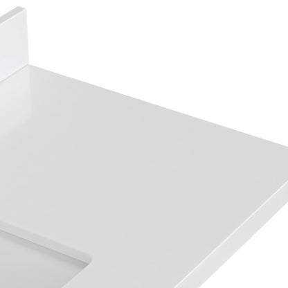 Isabella 42-Inch Brown Oak bathroom vanity on white background – product photo 5